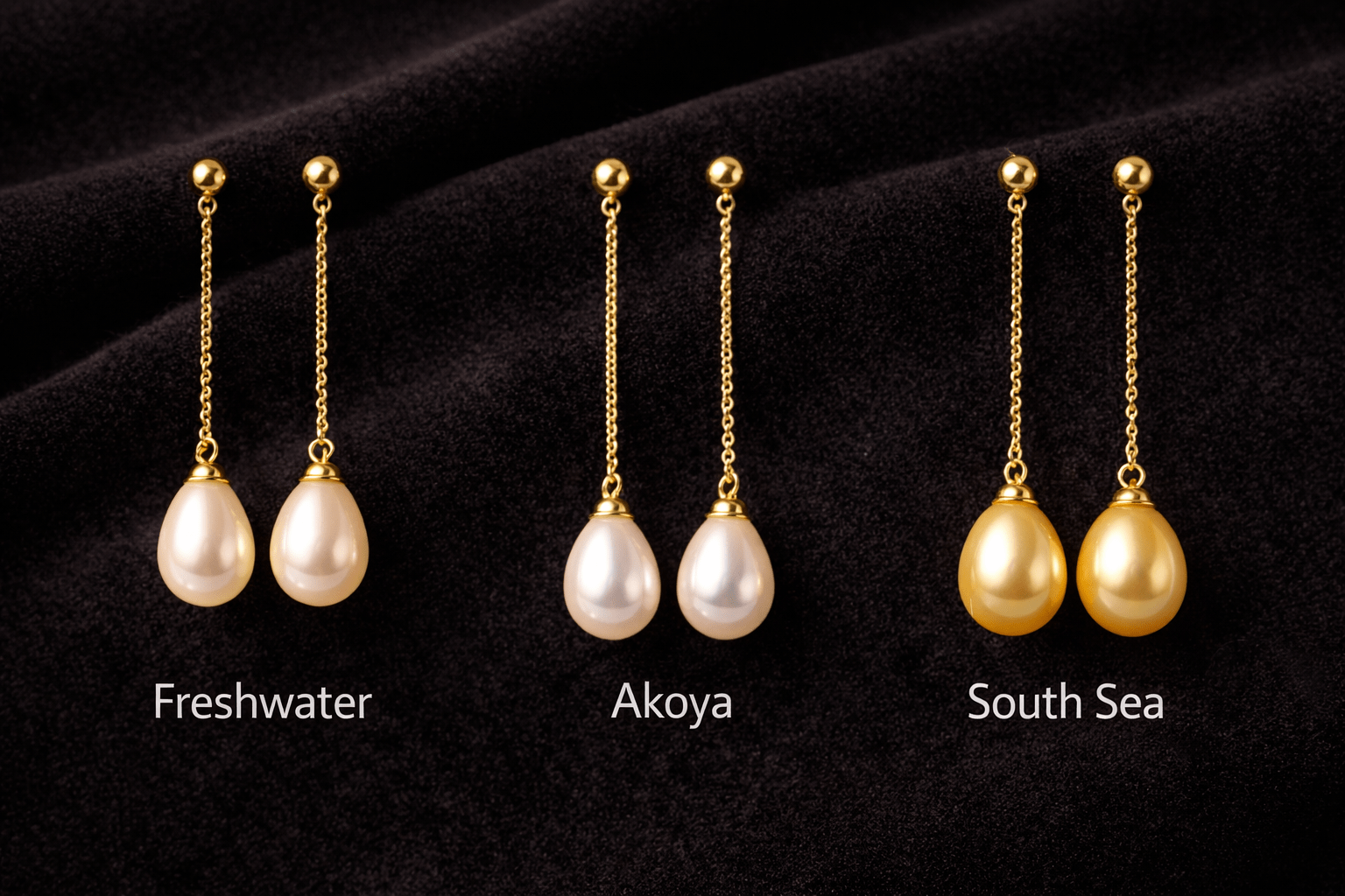 Rodzaje pereł w kolczykach