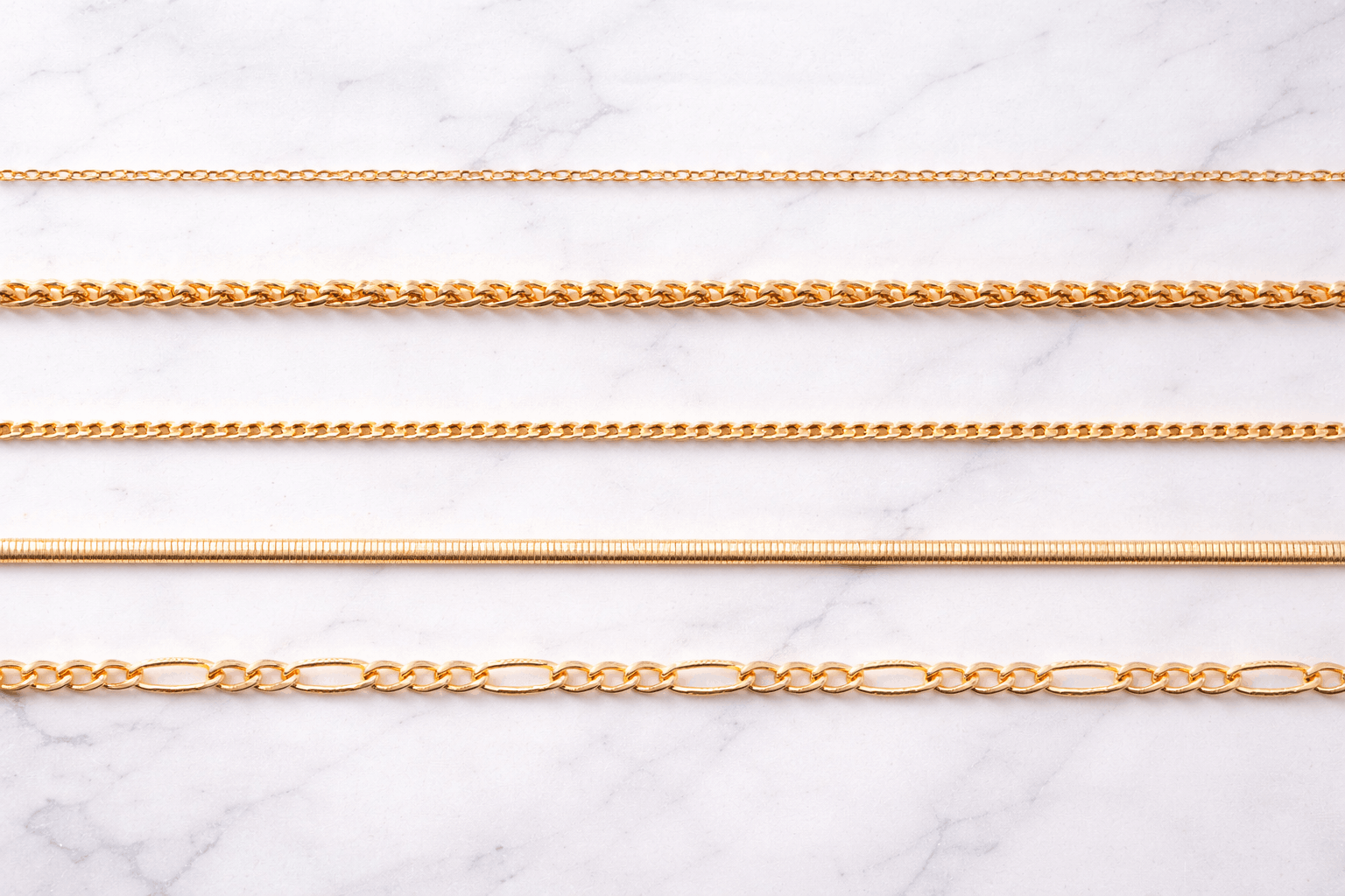 Style łańcuszków do złotych naszyjników damskich