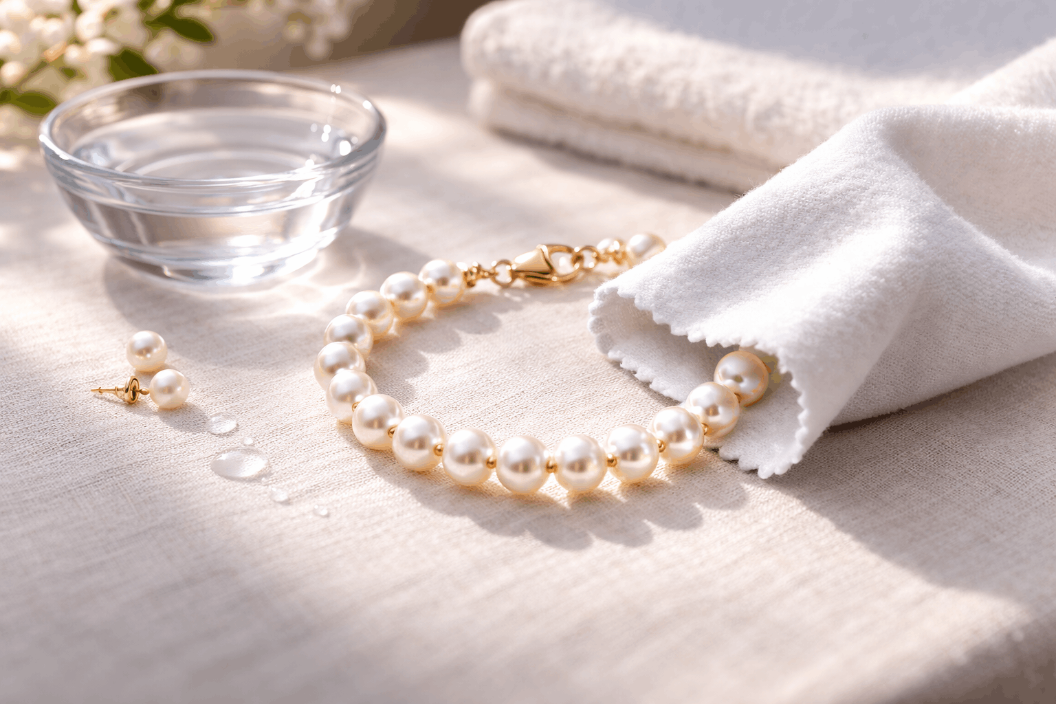 Pielęgnacja bransoletek z pereł