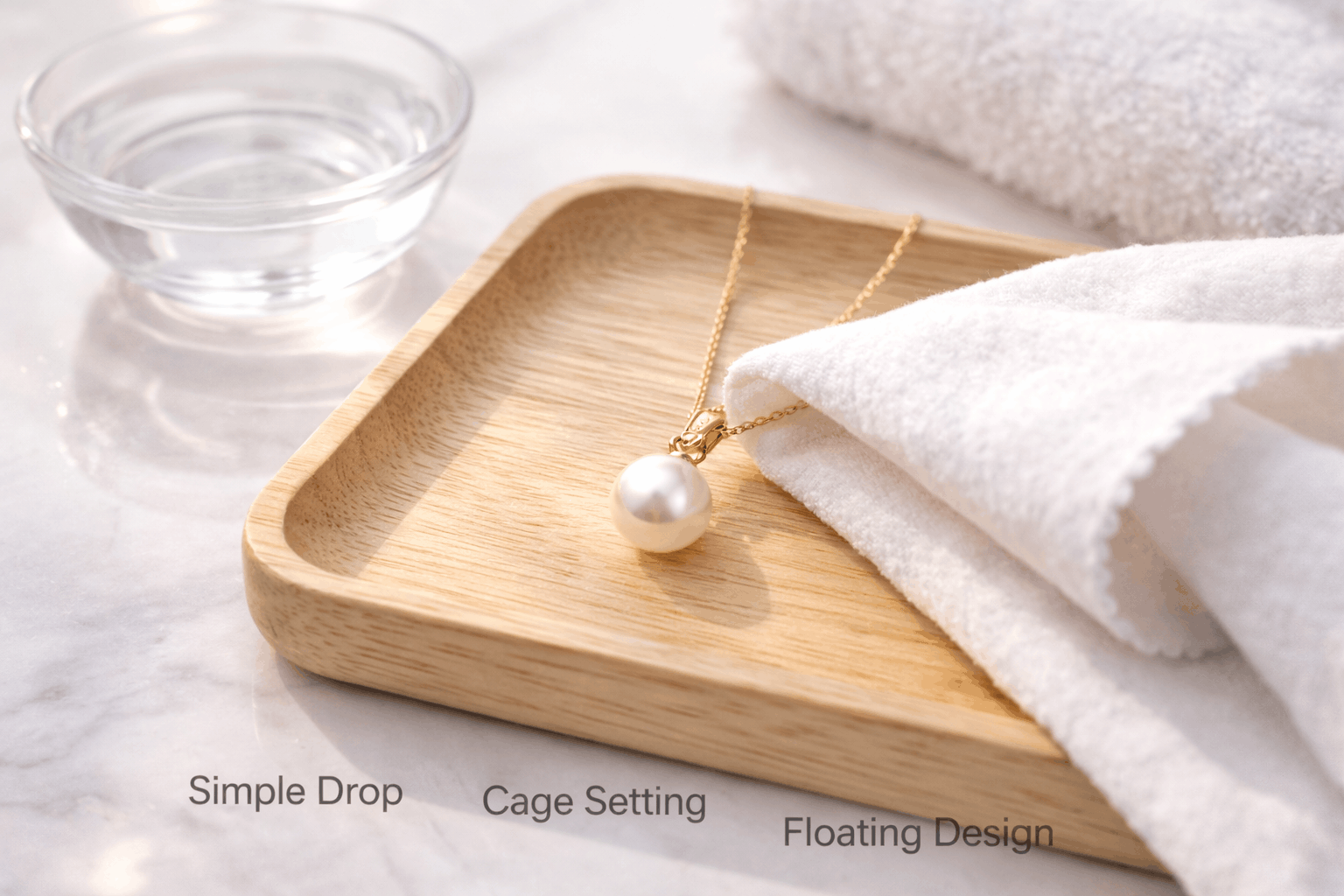 Pielęgnacja perłowych wisiorków