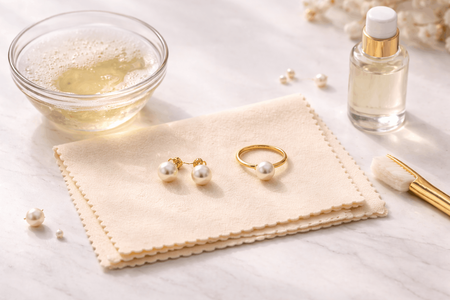 pearlsonly-blog-123-image-4-pearl - Caring for Pearl Jewelry Earrings and Rings - Pearls Jewelry - pearlsonly