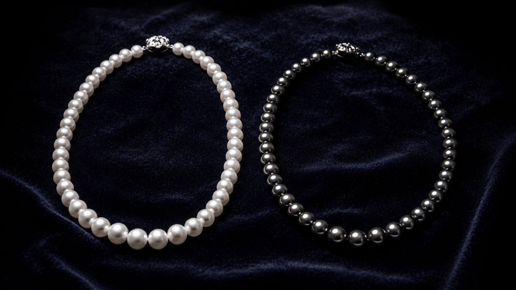 03. Białe vs Czarne Japanese Akoya Pearls