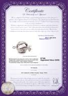 Certyfikat produktu: W-14K-ball-dmd-clasp-brighton